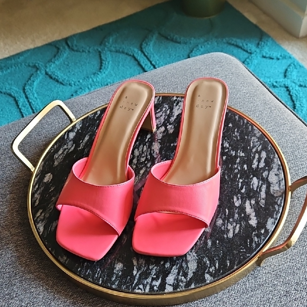 A New Day Pink Mules 9